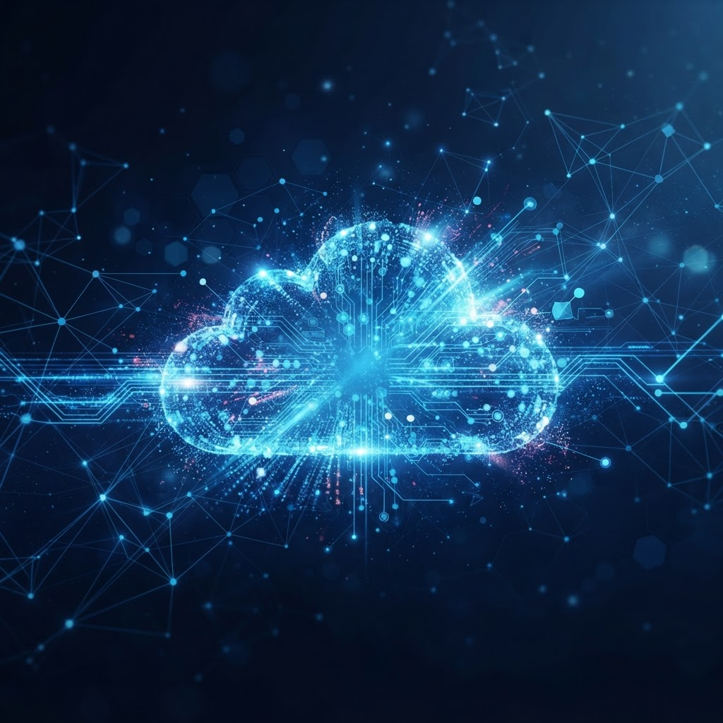 Cloud computing illustration